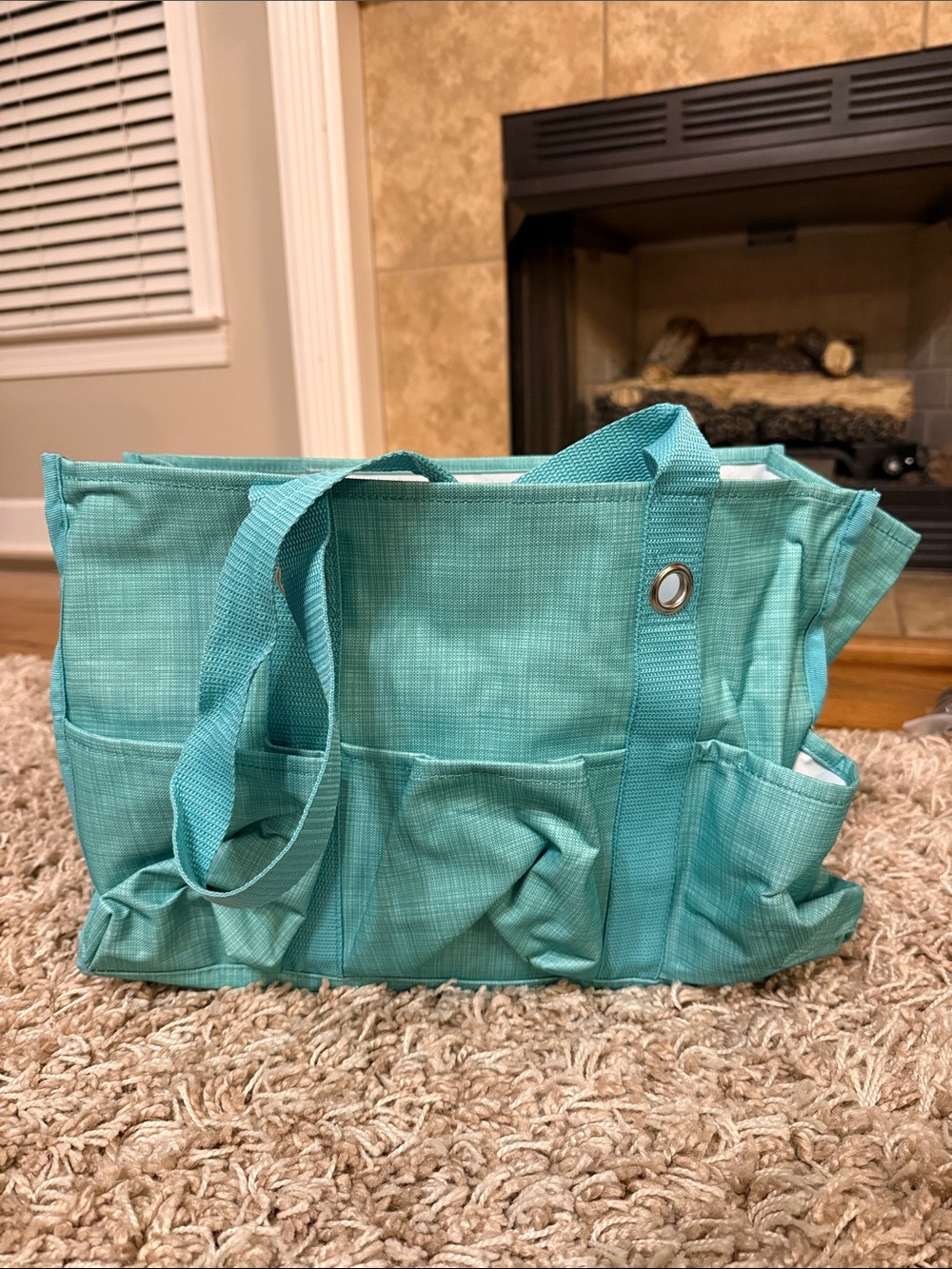Thirty-one organizing utility tote Turquoise Multi-Pocket Tote Bag #tote